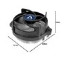 ARCTIC Alpine 23 CO - Ventirad, Refroidisseur d'UC Silencieux, Compatibilité AMD AM5 et AM4, Ordinateur PC - Noir