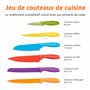 Amazon Basics Lot de Couteaux colorés 12 pièces, Multicolore