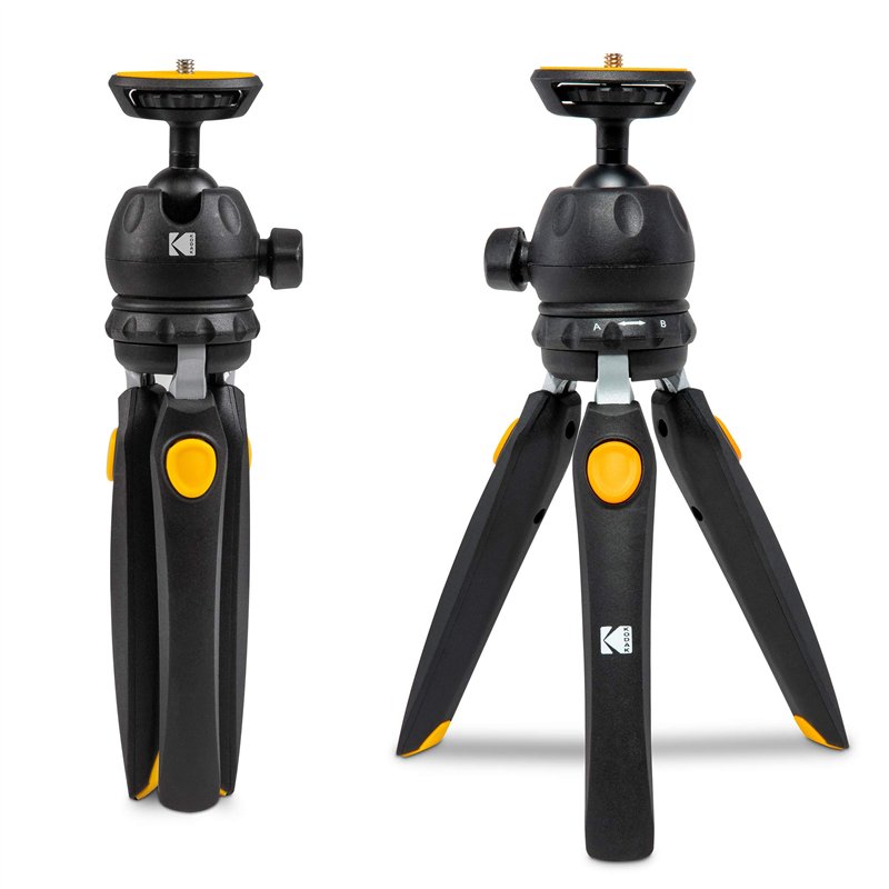 Image secondaire de Kodak PhotoGear Mini trépied réglable avec rotule 360°, trépied de Table Compact 9
