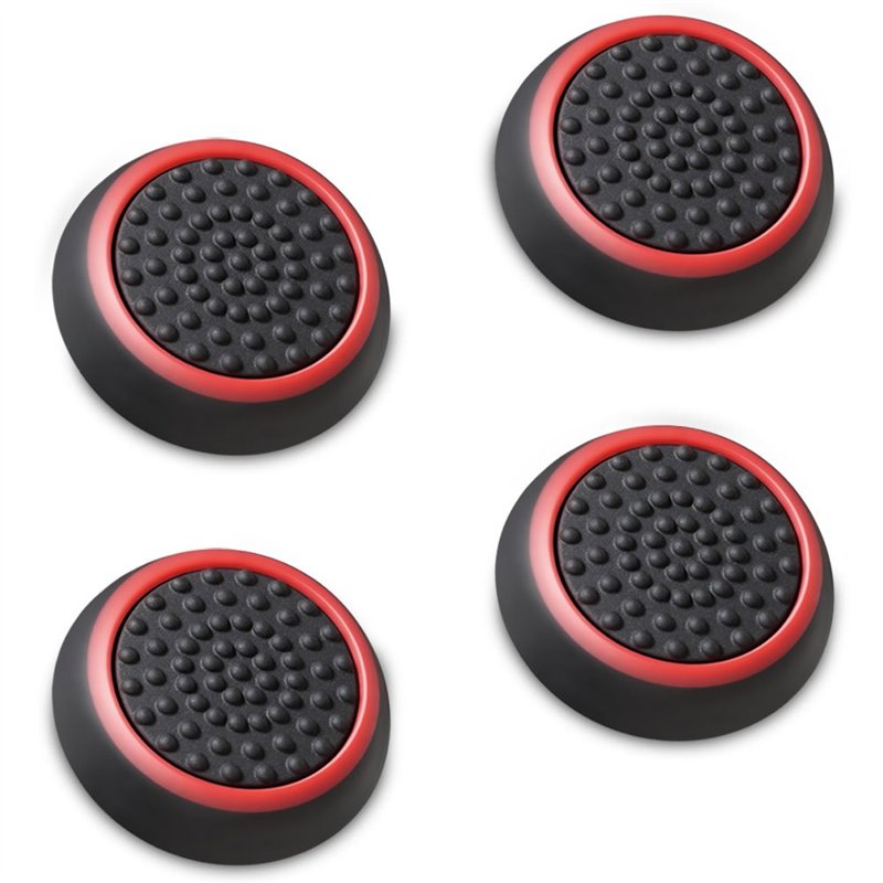 Fosmon Capuchon de Remplacement pr Joystick de Manette [4 Pack] Silicone Étui Protection de Pouce pr Manettes PS4 / PS3 | Xbox O