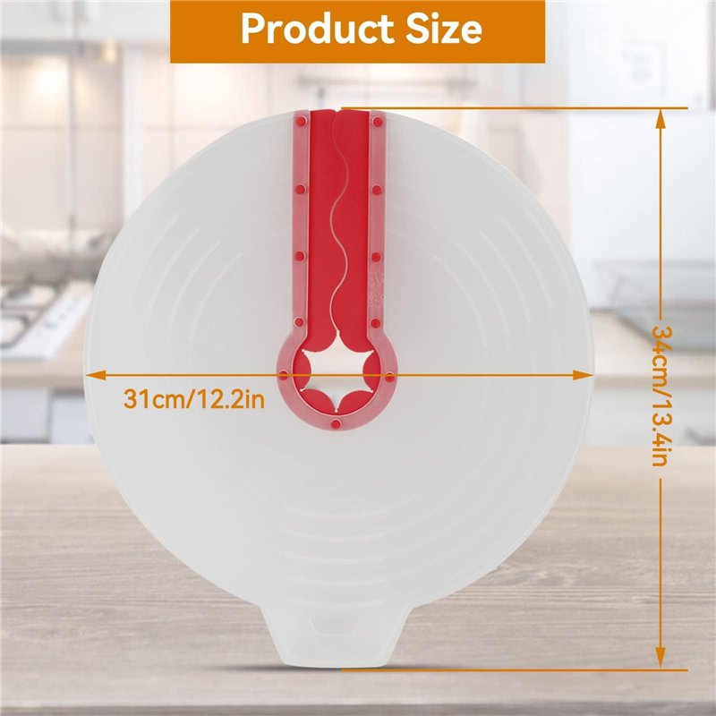 Image secondaire de Couvercle Anti-éclaboussures, Universel Couvercle Anti-projections Creme Batteur D'oeufs Anti Eclaboussure Cuisine Silicone Couv