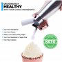 Protoxyde d'Azote 8g Cartouche Gaz Siphon ICO, 10pcs, N2O Cartouche Siphon Chantilly pour Le Siphon Chantilly pour Faire de la C