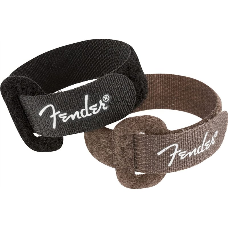 Fender© Attaches de Câble - 17cm de longueur - Noir/Brun - Set de 6