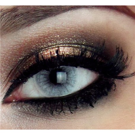 FreshTone Lentilles De Contact De Couleur Pony Gray 1 Tons Avizor Solution Multifonctions 10ML Kit De Rangement Couleur Aléatoir