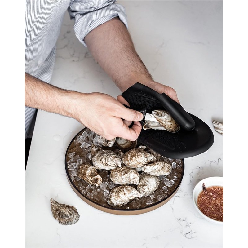 Image secondaire de De Buyer - Moufle à huître en silicone pour droitier - Longueur 19,5 cm -, Noir