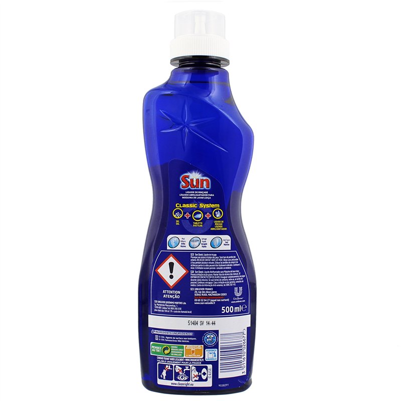 Image secondaire de Sun Liquide de Rinçage Lave-Vaisselle Classic Triple Action 500ml
