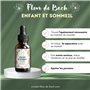 LOT DE 2 Conseil fleur de Bach® Fleur de Bach Enfants - bébé et sommeil "SANS ALCOOL"- Pour une nuit calme et paisible, sans cra