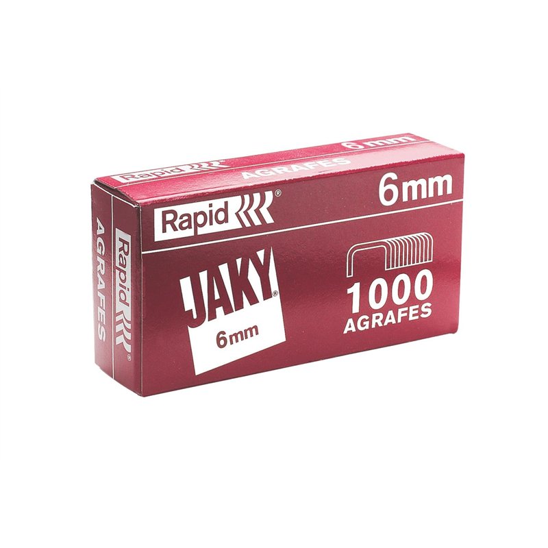 Rapid 11720002 Agrafes Jaky 6, cuivrées
