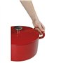 Sitram COCOTTE ovale en fonte émaillée grande capacité 6,5 litres - Extérieur rouge brillant, intérieur noir mat - toutes source