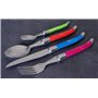 Laguiole Heritage - Ménagère 24 pièces multicolore - Set de couverts de table acier inox et ABS pour 6 personnes - Présentation 