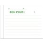 Exacompta - Réf. 13150E - 1 Manifold BON POUR - 50 feuillets numérotés et autocopiants - duplicatas (1 original + 1 copie) - for