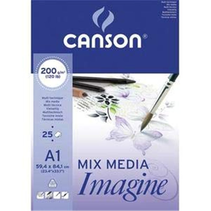 airon 200005969 Bloc de dessin avec 25 feuilles, A1, 59.4 x 84.1 cm