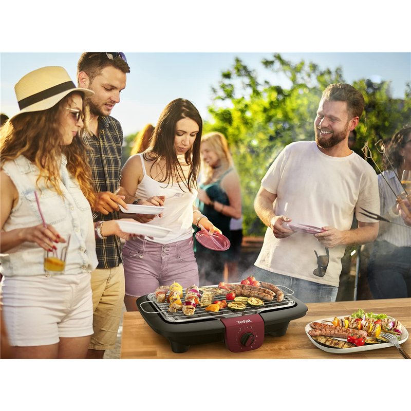 Image secondaire de TEFAL EASYGRILL ADJUST TABLE, Barbecue électrique, Puissant, Grande surface de cuisson, Fumée et odeur réduites, Bac récupérateu
