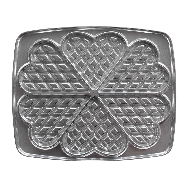 LAGRANGE Jeu de plaques Traditionnel Gaufres Coeur