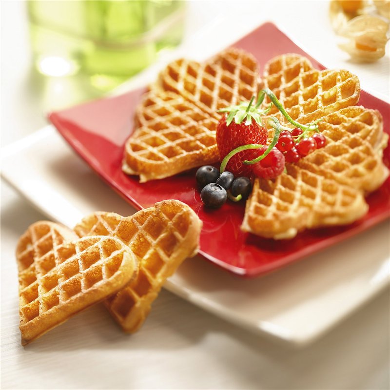 Image secondaire de LAGRANGE Jeu de plaques Gaufres Coeur, compatible avec tous les gaufriers 