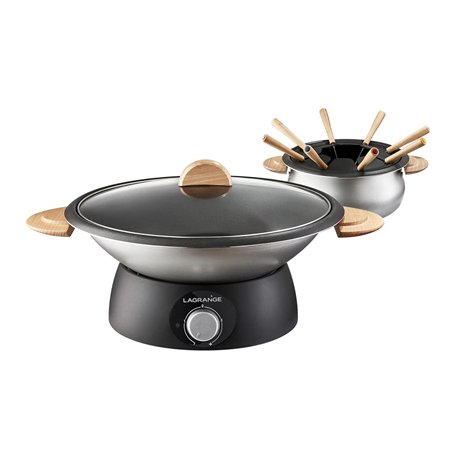 WOK/FONDUE LAGRANGE 349019 CLASSIC BOIS CLAIR
