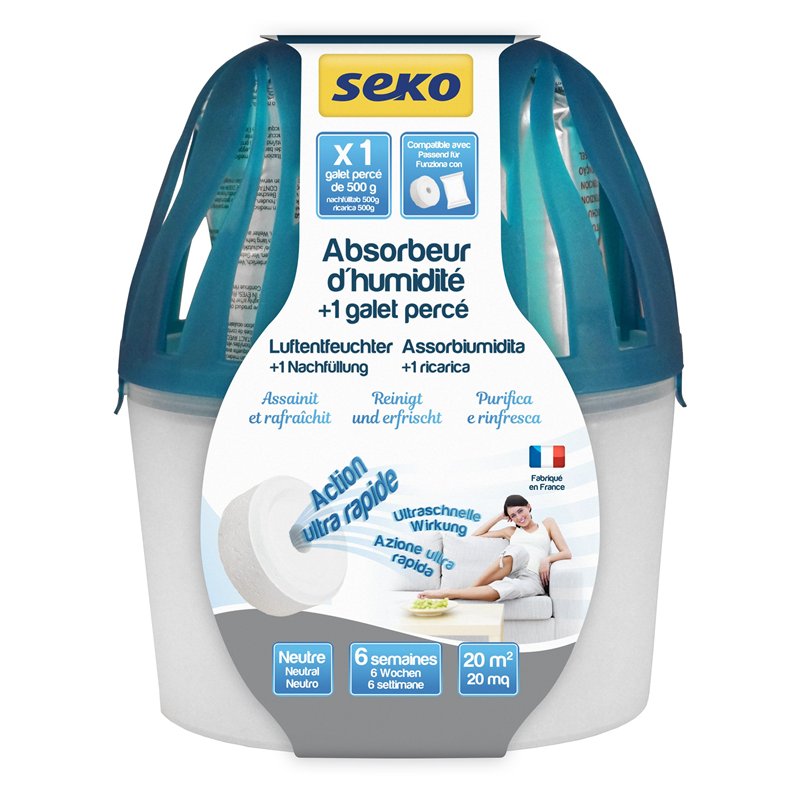 Seko Absorbeur d'humidité Jungle Medium + 1 galet percé 500g neutre