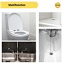 Tronconic - 80 KG d'aspiration - Ventouse deboucheur pour Salle de Bain et WC - Deboucheur Canalisation Professionnel - Ventouse