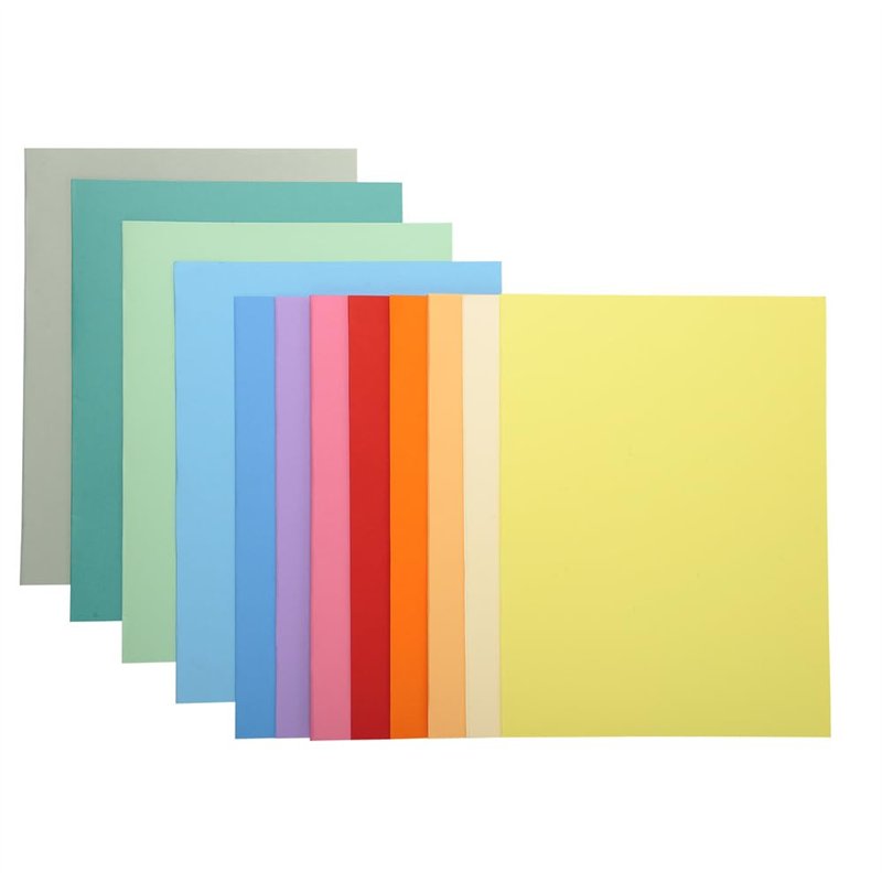 Image secondaire de Exacompta - Réf. 330000E - Paquet 100 chemises rigides SUPER 210 g/m2 aux couleurs pastel - chemises certifiées PEFC™ - dimensions
