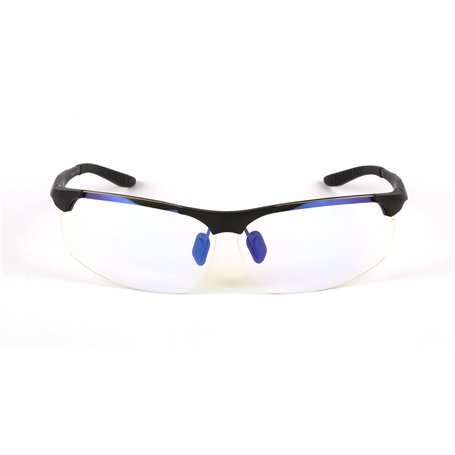 Konix Mythics Lunettes de Protection pour Console PS4 - Verres Jaunes Anti lumière Bleue - Noir