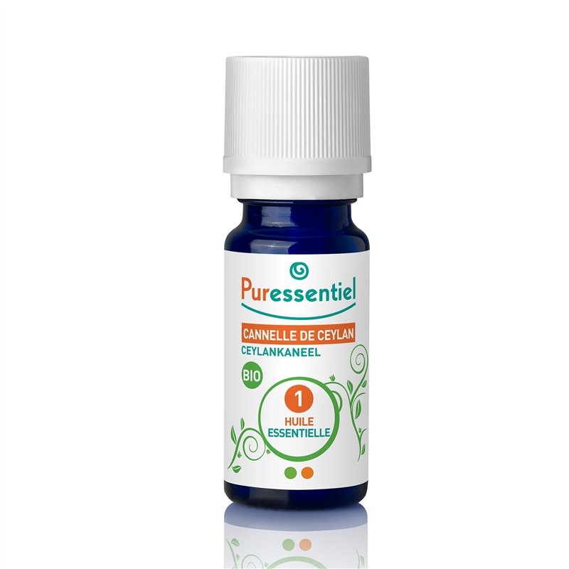 Puressentiel - Huile Essentielle Cannelle de Ceylan - Bio - 100 pourcent pure et naturelle - HEBBD - 5 ml