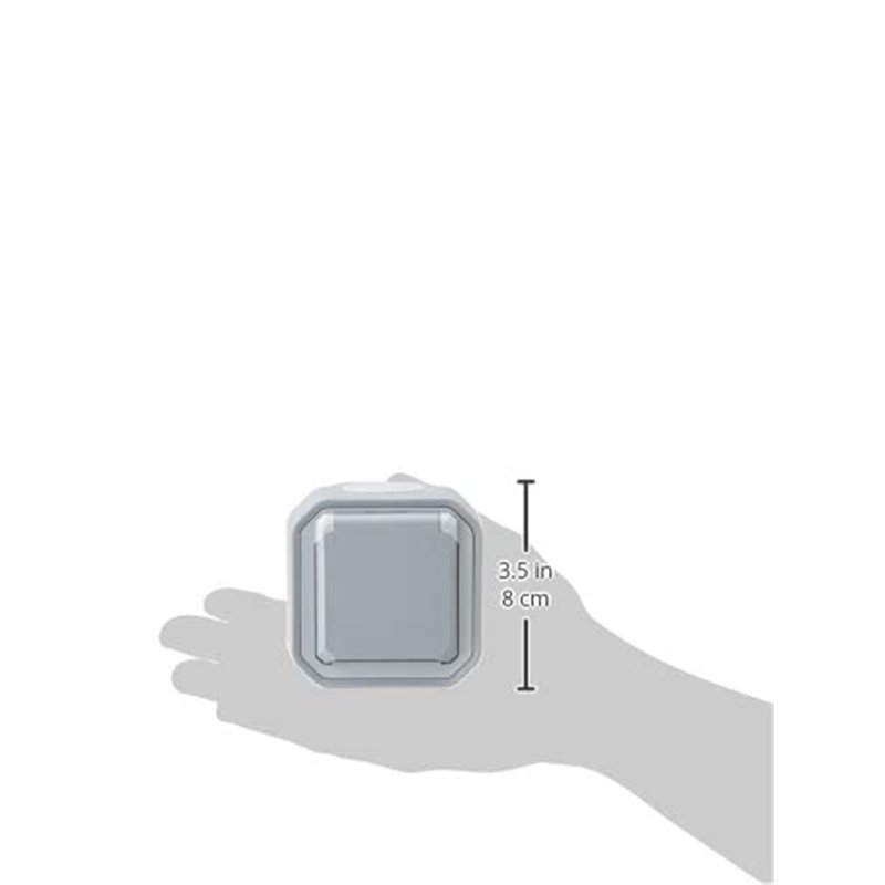 Image secondaire de Legrand - Prise de courant avec terre étanche avec volet Plexo 16A 250V livrée complète pour montage en apparent gris - emballag