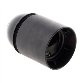 Zenitech - Douille lisse sans bague - E27 - noir Zenitech - Douille lisse sans bague - E27 - noir