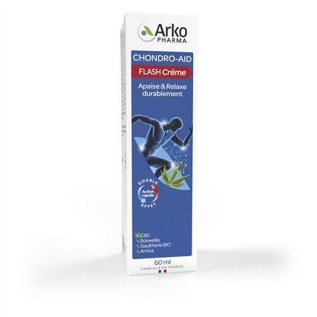 Arkopharma - Chondro-Aid Flash Crème | Confort articulaire - Détente musculaire durable - Sensation apaisante et relaxante - For