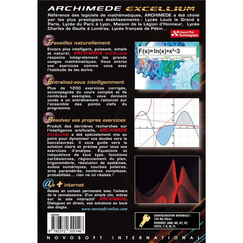Image secondaire de MATHS - Archimède Excellium 2025 sur clé USB (Windows 7, 8, 10, 11)