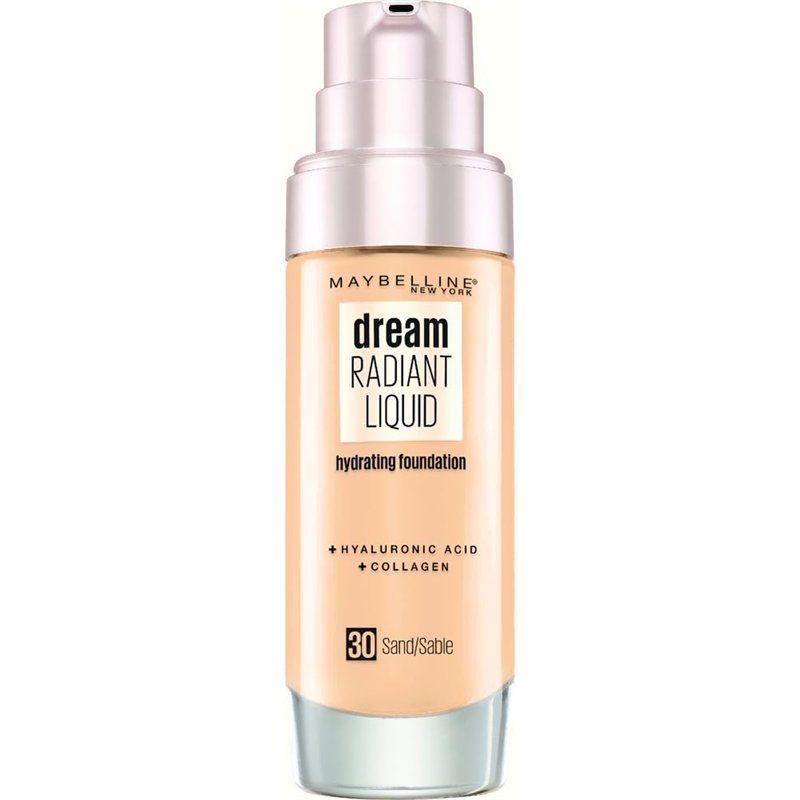 Maybelline New York - Fond de Teint Fluide Perfecteur de Teint - FPS13 - Dream Satin Liquid - Sable (30) - 30 ml