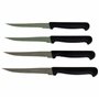 Lot De 4 Couteaux À Steak Fabriqué En France - Set De Couteaux Noir Pour Cuisine