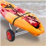 Outsunny Chariot sit on top kayak chariot de transport pliable pour bateaux canoë ou kayak charge max. 70 Kg alu. mousse antidér
