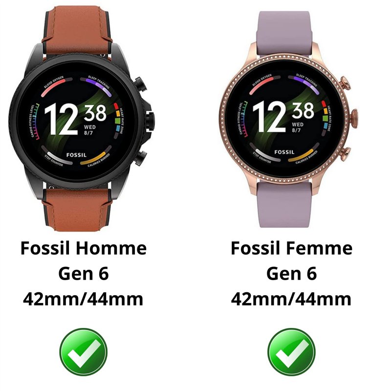 Image secondaire de PHONILLICO Verre Trempé pour Fossil Gen 6 (2021) 42mm 44mm