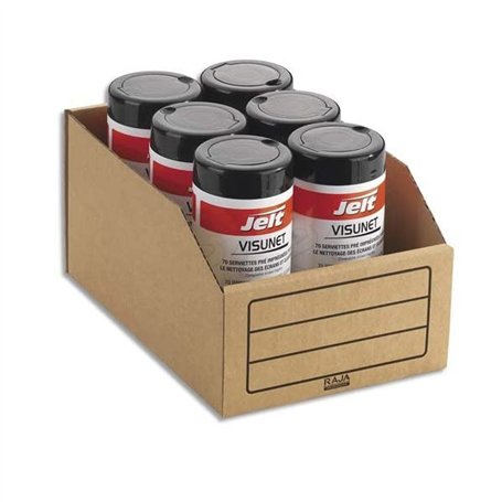 EMBALLAGE Paquet de 50 bacs … bec de stockage en carton brun - Dimensions : L20