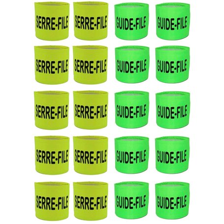 Patoutatis - Lot 20 brassards guide-file serre-file