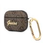 Guess GUAP4GSMW Housse pour AirPods Pro 4G Script Metal Collection Marron Brun
