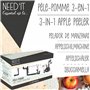 SCRAP COOKING Épluche Pomme 3-en-1 Need’it - En Métal - Éplucheur Pèle Découpe Qualité Professionnelle Inox pour Pâtisserie, Cui