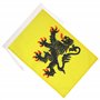 AZ FLAG - Drapeau Nord-Pas-de-Calais - 45x30 cm - Pavillon Province Flandre Française 100% Polyester Avec Deux Cordelettes - 20g