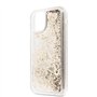 Guess GUHCN61GLHFLGO Coque de Protection pour iPhone 11 Motif cœurs à Paillettes Doré