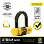AUVRAY - Antivol moto bloque disque MINI U - BLOCK DISC XTREM MINI - Haute sécurité - Cordon de rappel-Certifié SRA et ART-Recom
