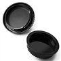 X4 EOS BO Cache Bouchon BOITIER + Arrière pour Objectif Monture Canon EOS EF EF-S Compatible Tous DSLR Canon - ADAPTOUT Marque F