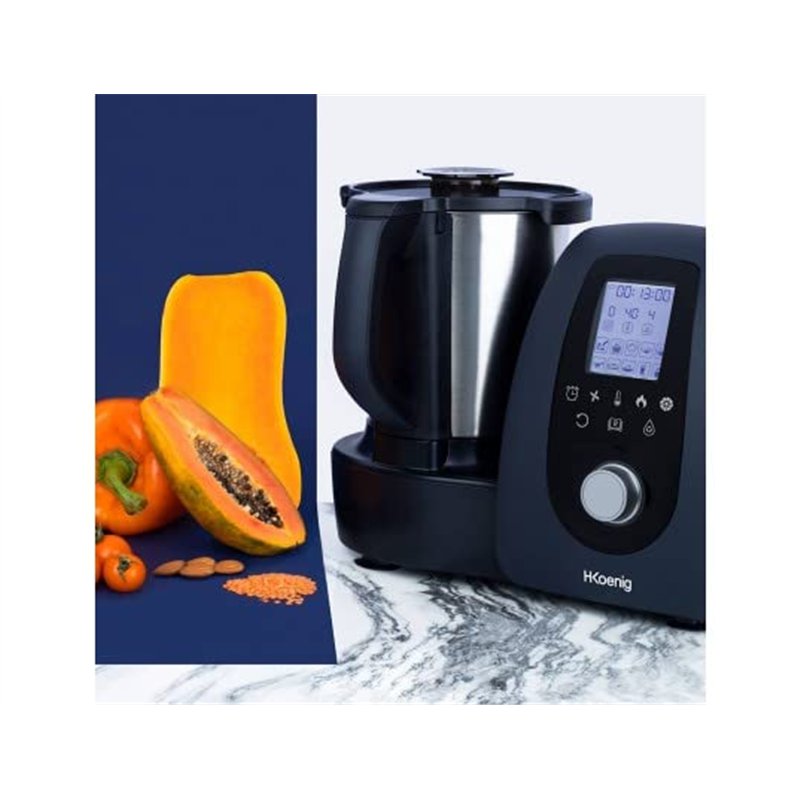 Image secondaire de Robot Culinaire chauffant Multifonction 2L H.Koenig HK8 Intelligent Professionnel 1000W, 30+ Fonctions de cuisson, Turbo 10 Vite