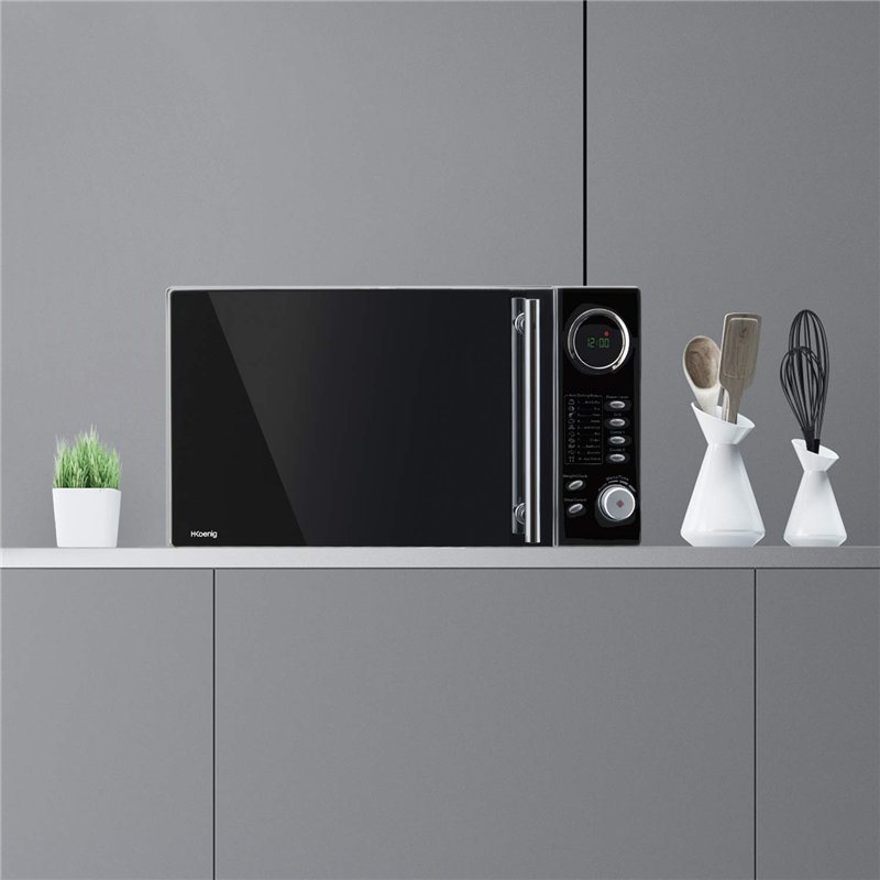 Image secondaire de H.Koenig Four Micro-Ondes Grill 2 en 1 VIO9, 25L, Plateau tournant 27cm, 10 modes de cuisson jusqu’à 1000W, Décongélation, Cuisson combinée