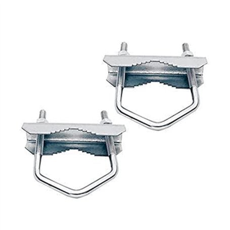 HD-Line Bride-110mm Bride d'Etrier avec Mâchoire pour Fixation de Parabole et d'Antenne sur Mât