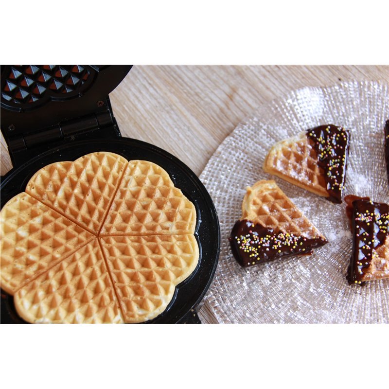 Image secondaire de Little Balance 8382 Speed Gaufres Cœur 1200 - Gaufrier Electrique - 5 Gaufres Cœur en 1 Seule Cuisson - Plaques Anti-Adhésives -