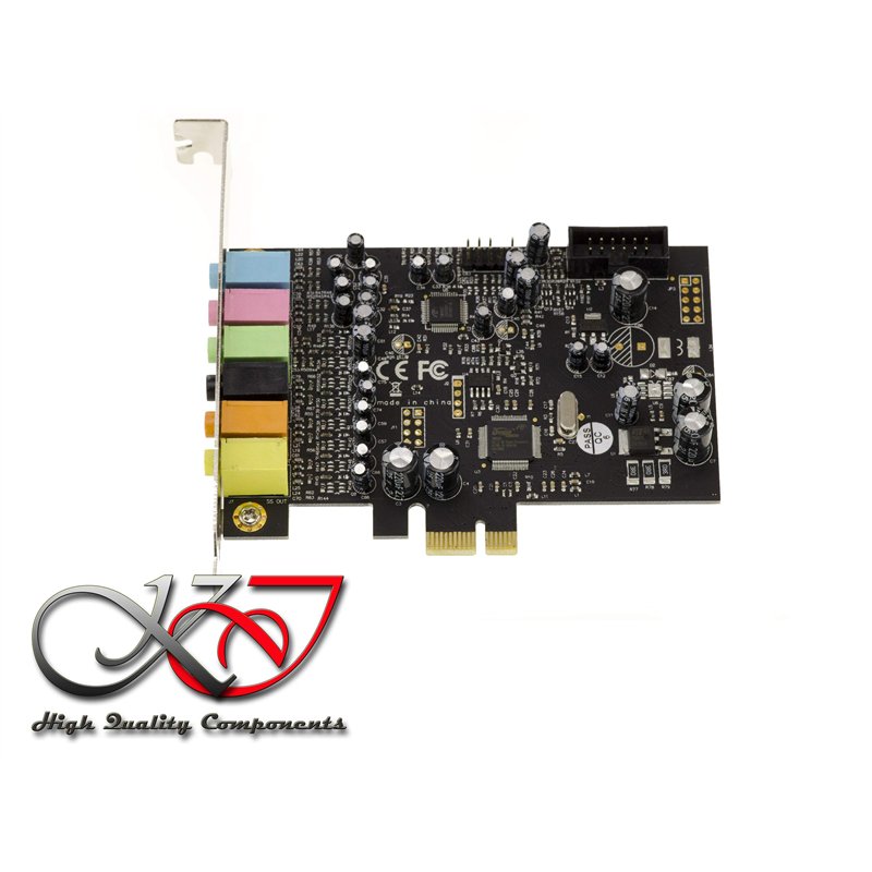 Image secondaire de KALEA-INFORMATIQUE Carte contrôleur Son sur Port PCIe (PCI Express) 7.1 CANAUX avec Chipset CMedia Oxygen CM8828 et CM9882A