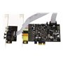 KALEA-INFORMATIQUE Carte contrôleur Son PCIe 7.1 canaux avec chipset CMedia Oxygen CM8828 et CM9882A - Entrées et Sorties digita