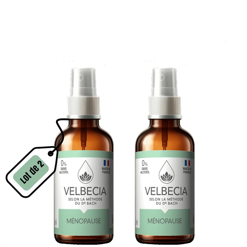 Velbecia® - Fleurs du Dr Bach Ménopause 30ml +1 OFFERT - SANS ALCOOL