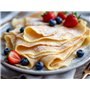 Cflagrant® Très Grande Poêle à Crêpes 32cm Crêpière Façon Pierre Tous Feux Dont Induction Sans PFOA Cuisson Sans Matière Grasse 