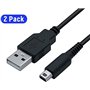 Link-e : 2 X Cable Chargeur USB pour Alimentation Compatible avec Console Portable Nintendo 2DS, XL, NEW, 3DS, DSI, DSI XL